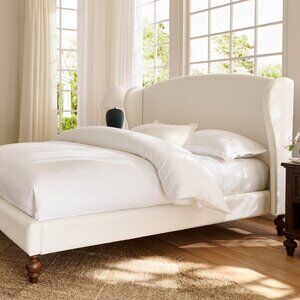 Pottery Barn ~ Queen White Belgian Flax Linen Duvet Cover